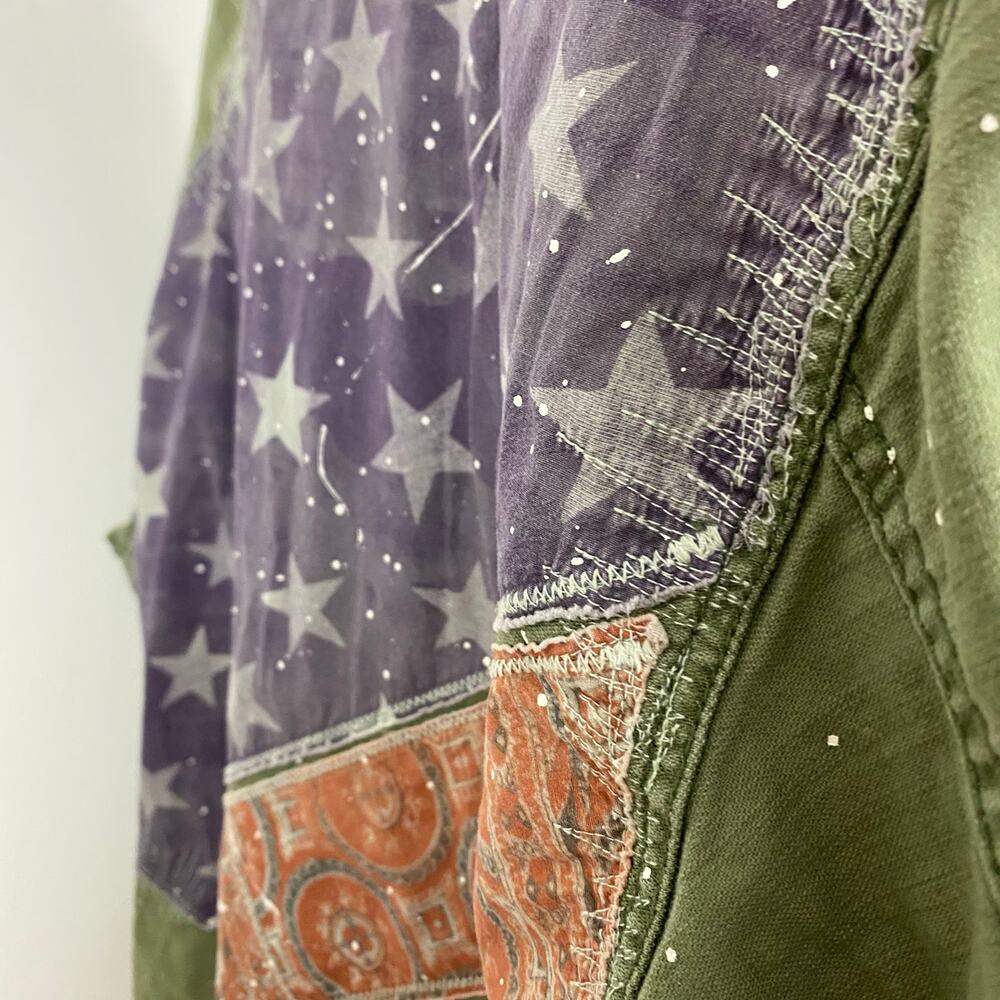 We The Free - Free People Spruce Military Shirt Jacket - Moss - Size XS - Picture 7 of 12
